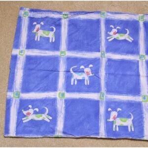 Pillowcase Puppy Dog Blue Westpoint Stevens Combed Cotton Standard Size